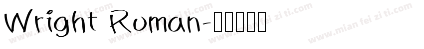 Wright Roman字体转换